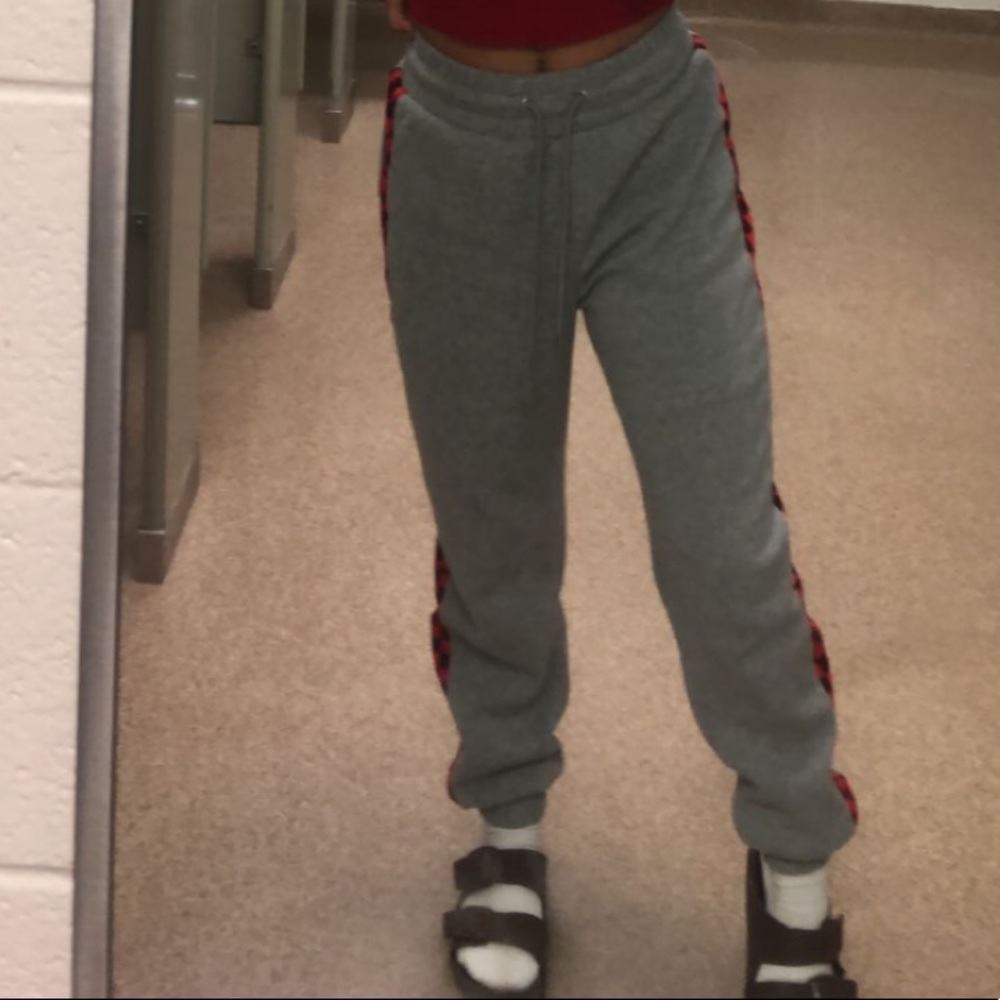 checkered sweatpants